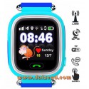 Touch Gps horloge telefoon tracer kind - Blauw