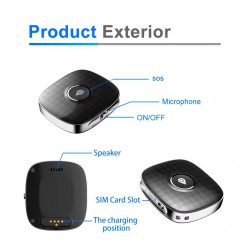 4G Mini GPS Tracker voor Hond of Kat tracker App zonder abonnement