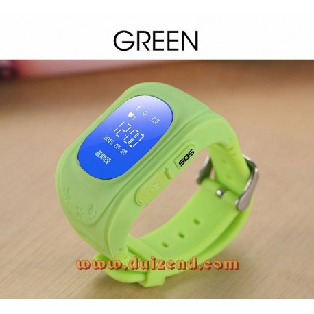 Q50 Gps horloge Groen + configuratie + incl 5 euro Lebara + incl verzendkosten.